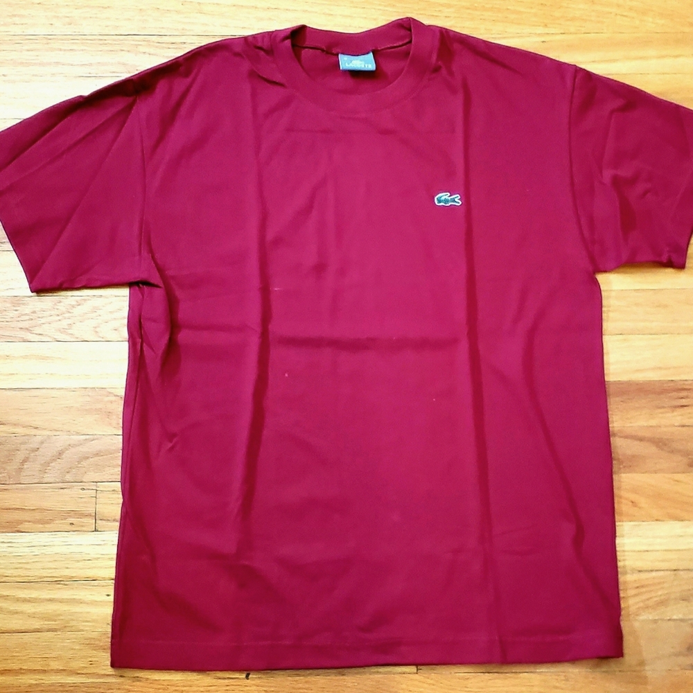***Lacoste T-Shirt- Dark Red